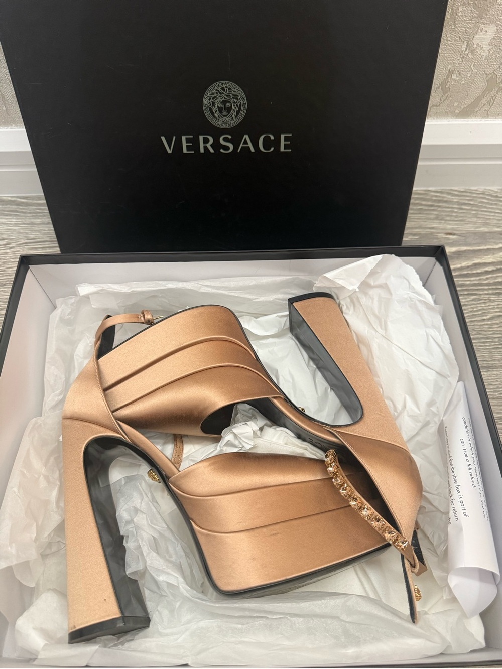 Versace Medusa Aevitas Platform Pumps
